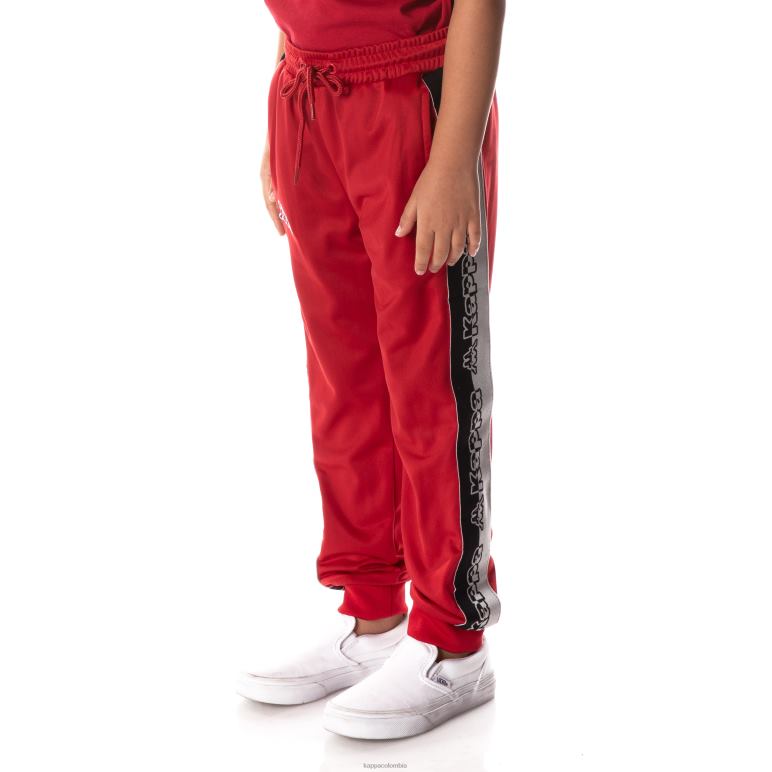 Kappa niños pantalones de chándal con cinta del logo rojo B8N4D469