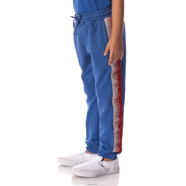 Kappa niños pantalones de chándal danira con cinta del logo azul B8N4D576