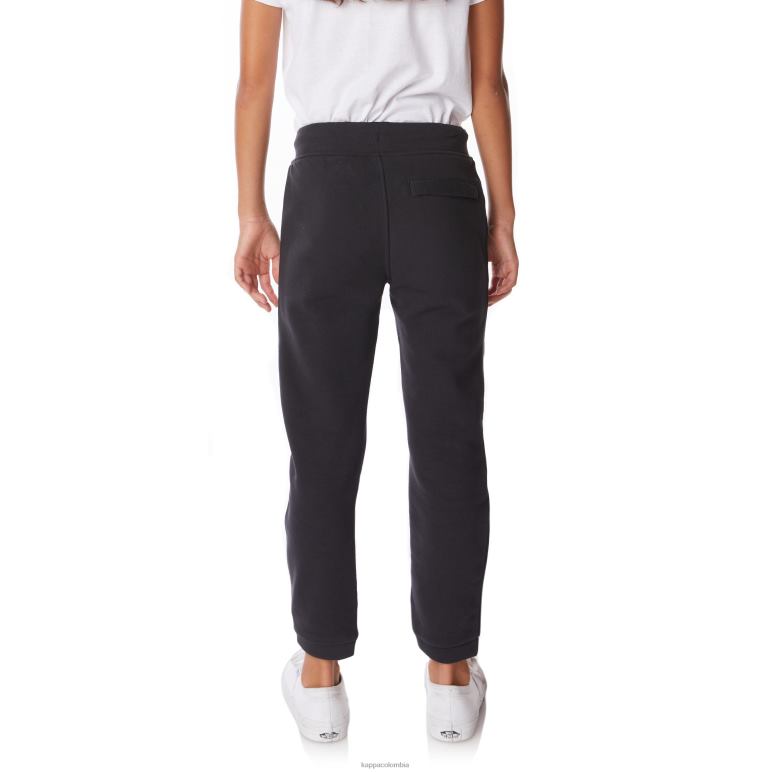 Kappa niños pantalones deportivos arsyx con logo para niños humo negro B8N4D568