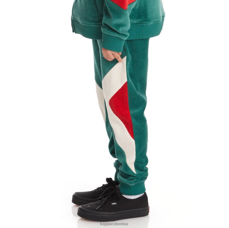 Kappa niños pantalones deportivos ayo con logo para niños verde oscuro B8N4D594