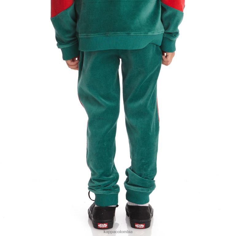 Kappa niños pantalones deportivos ayo con logo para niños verde oscuro B8N4D594