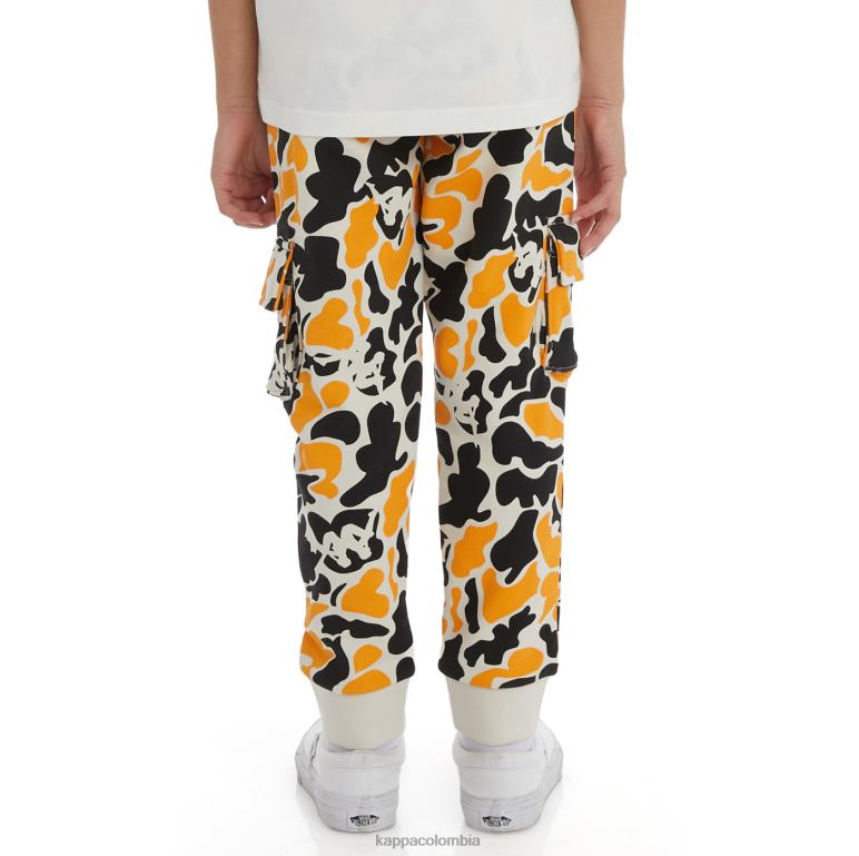Kappa niños pantalones deportivos pakot auténticos para niños humo negro naranja claro B8N4D580